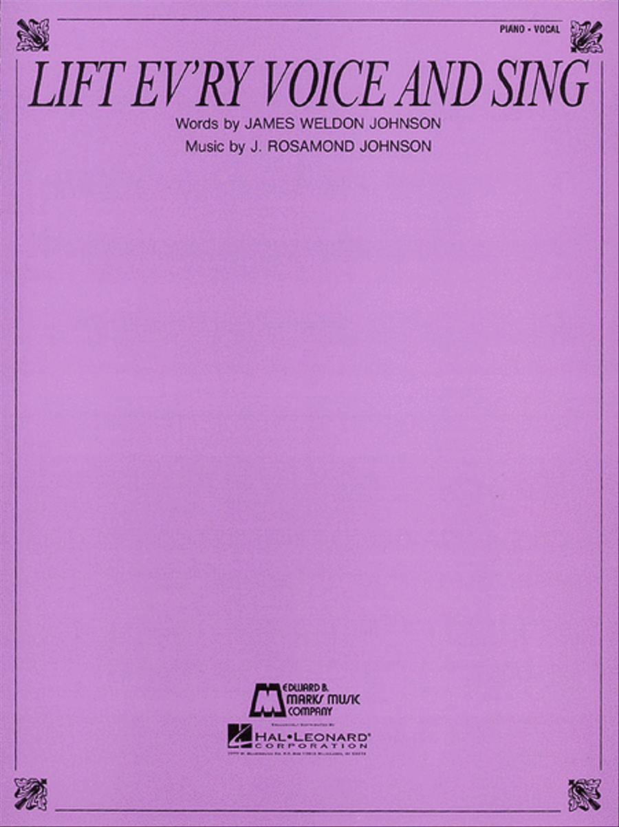 Lift Ev'ry Voice and Sing Piano, Vocal, Guitar scores gallery preview page 1