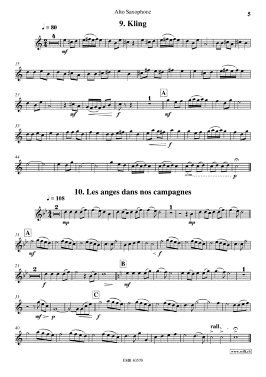 18 Christmas Songs Alto Saxophone scores gallery preview page 6