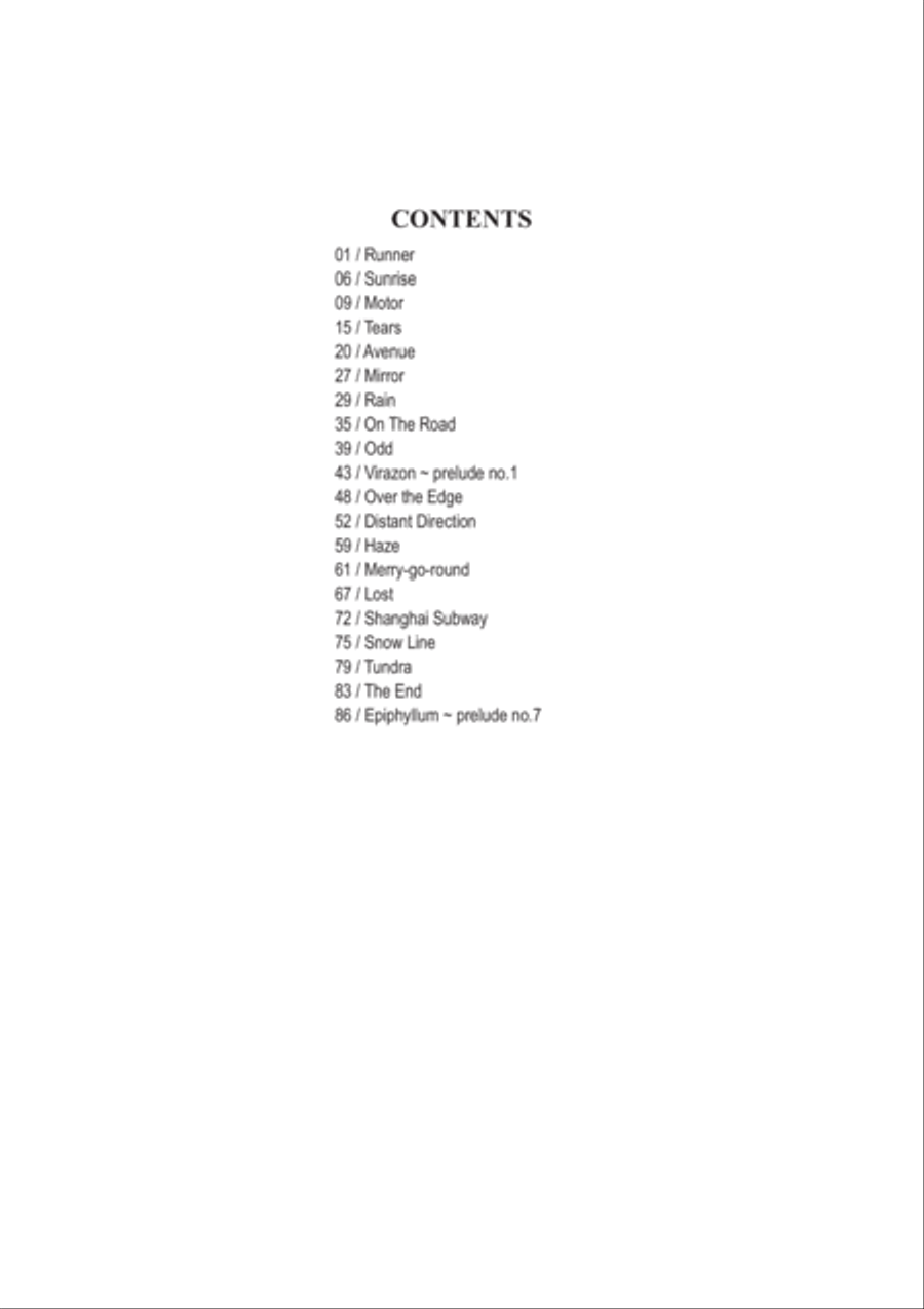 Journey, Memory - 20 Relaxing and Minimalist solos Piano Solo scores gallery preview page 3