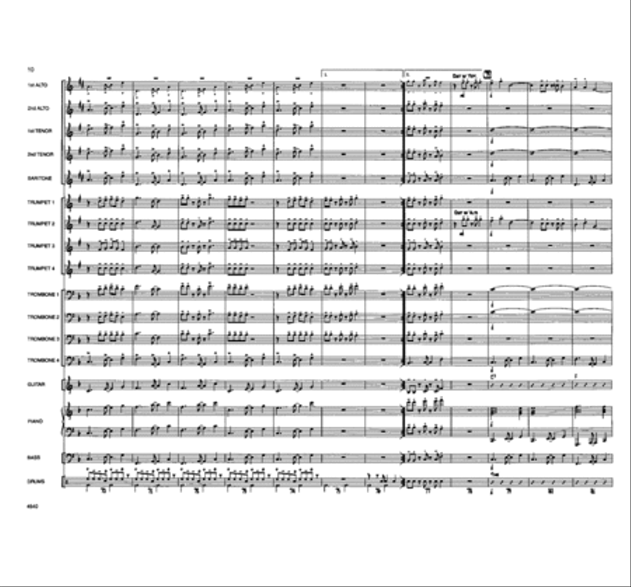 Calypso Bob Jazz Ensemble scores gallery preview page 10