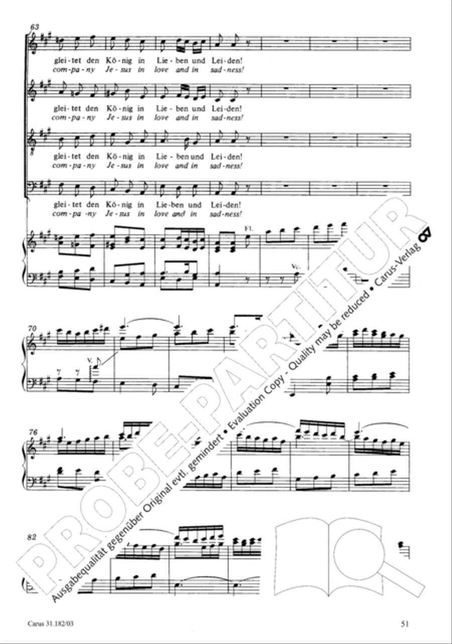 Himmelskonig, sei willkommen (King of heaven, be most welcome) ATB scores gallery preview page 51