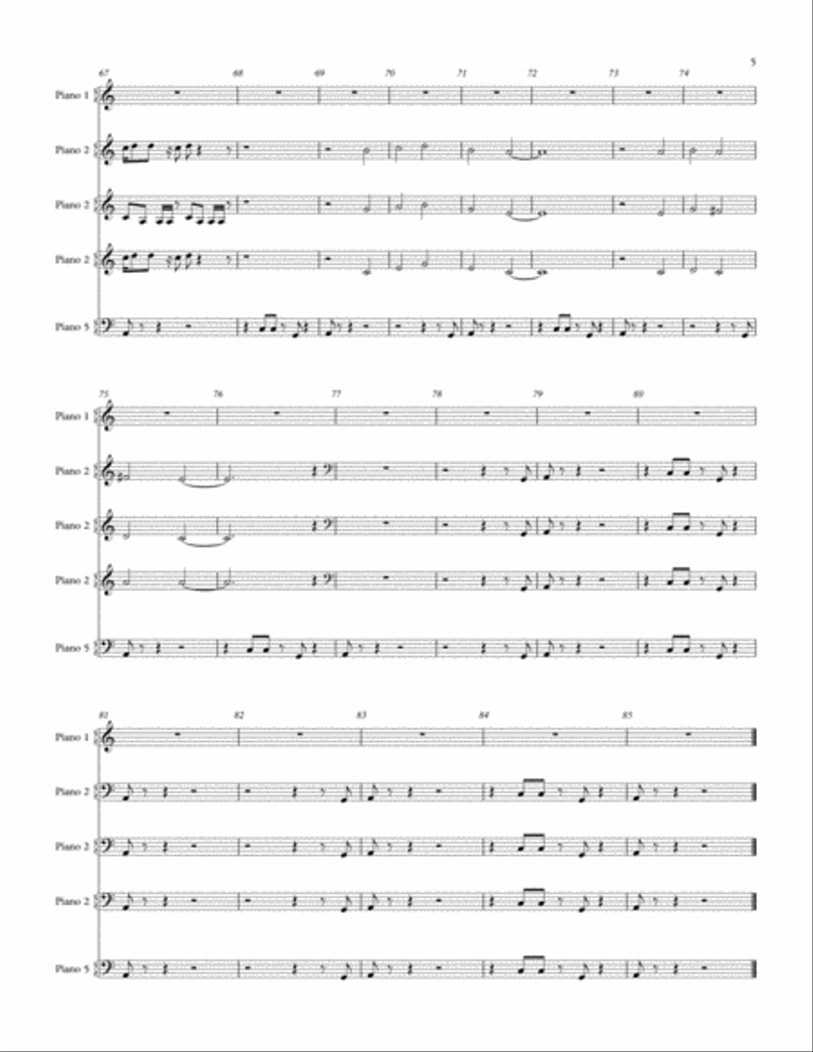 Papa Was A Rollin' Stone Small Ensemble scores gallery preview page 5
