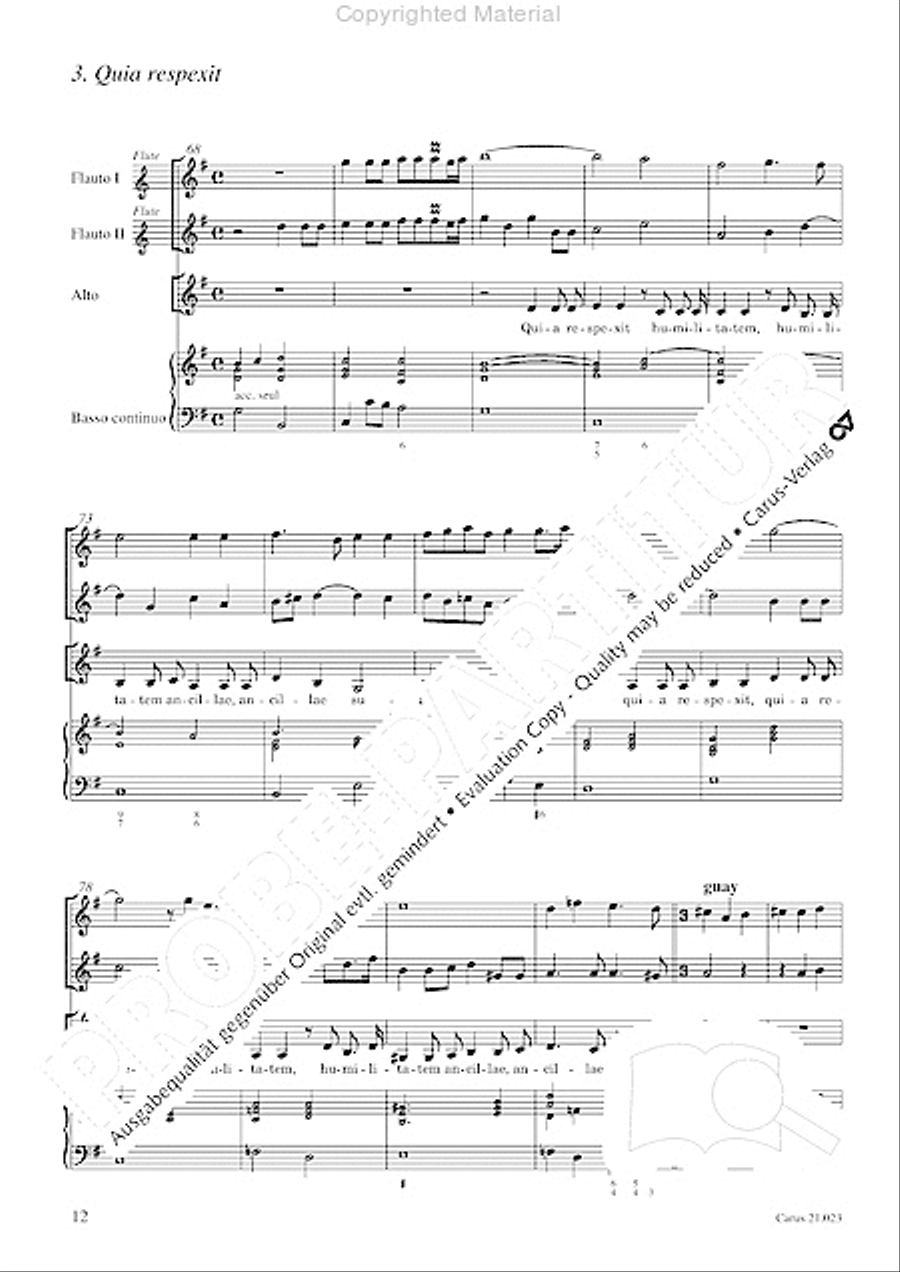 Magnificat in G SATTB scores gallery preview page 14
