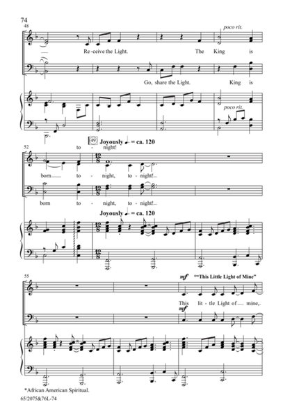 Morning Star - SATB Score with Performance CD image number null