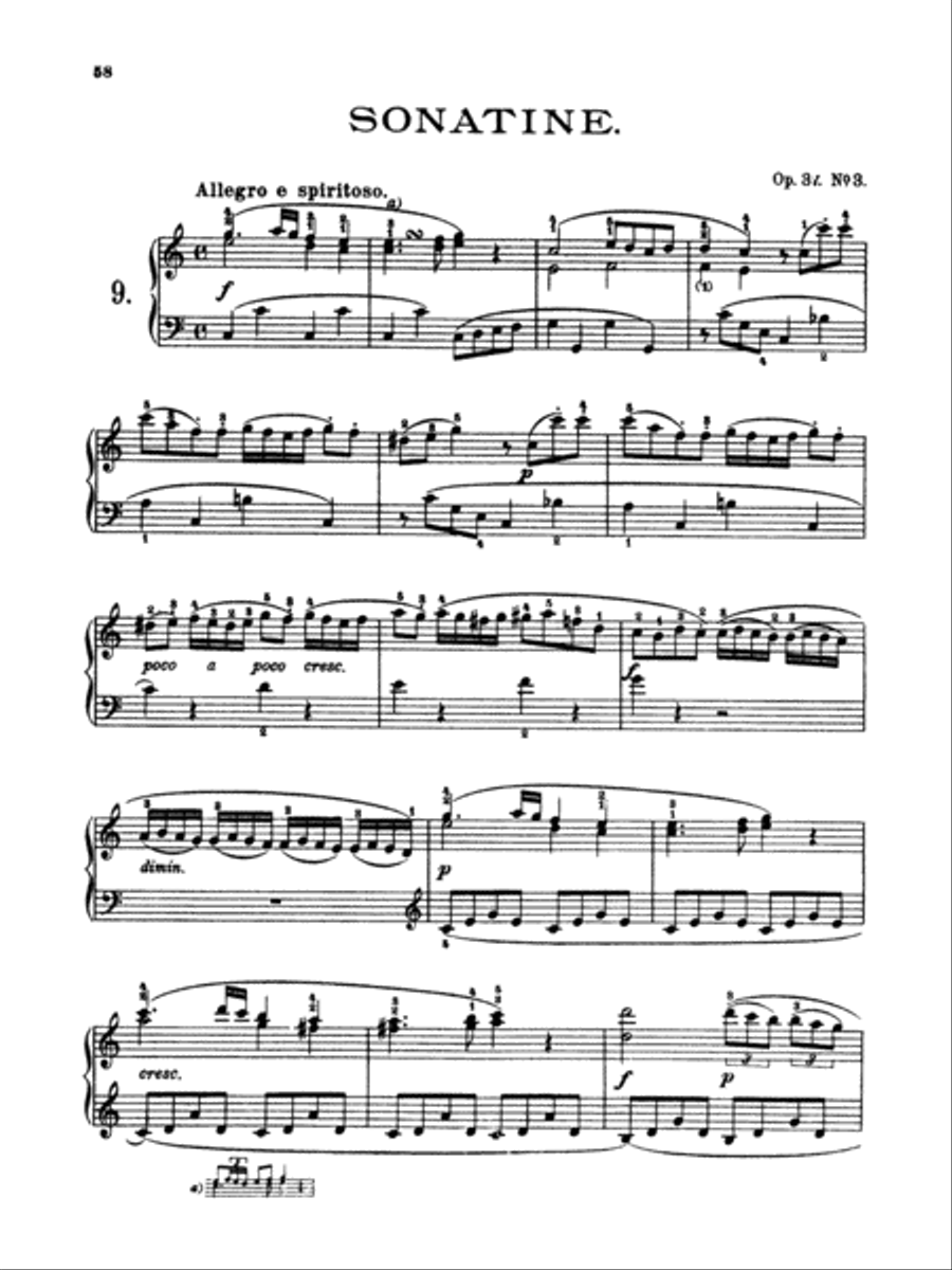 Clementi: Twelve Sonatinas Piano Solo scores gallery preview page 1