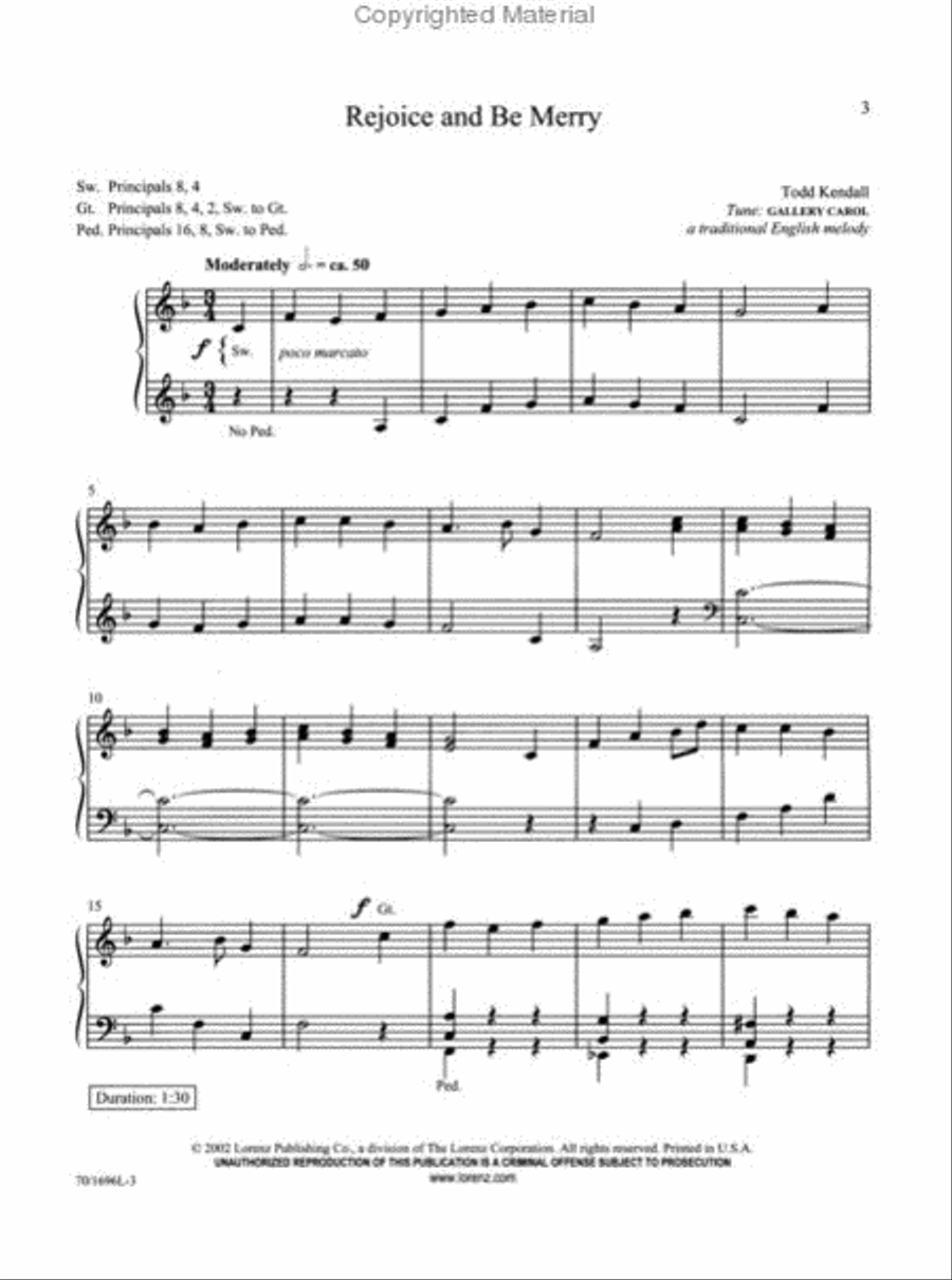 In Excelsis Gloria! Organ Solo scores gallery preview page 2