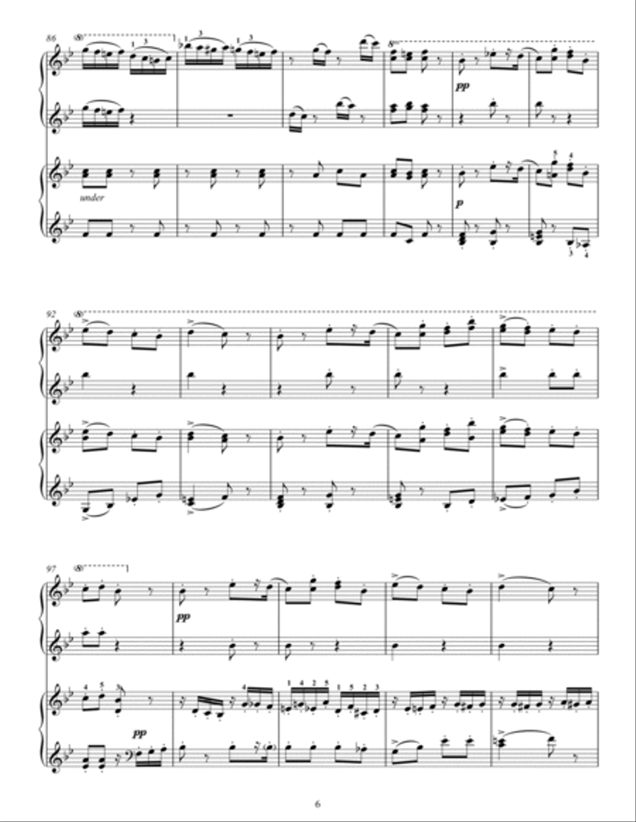 The Nutcracker Suite (complete) 1 Piano, 4-Hands scores gallery preview page 6