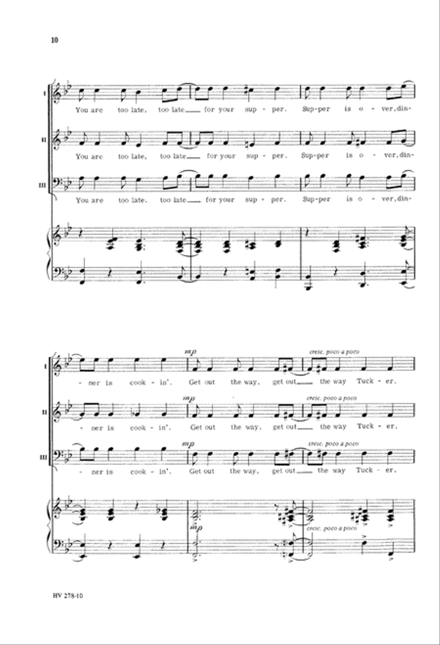 Old Dan Tucker Old Dan Tucker 3-Part scores gallery preview page 11