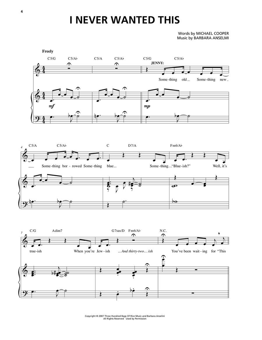 I Never Wanted This Voice scores gallery preview page 1