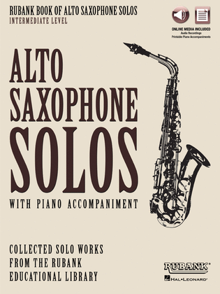 Book cover for Rubank Book of Alto Saxophone Solos – Intermediate Level