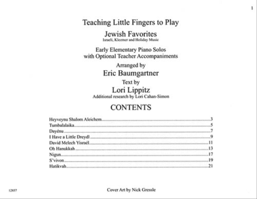 Jewish Favorites Easy Piano scores gallery preview page 2