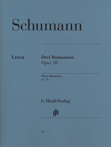 Schumann - 3 Romances Op 28 Piano Urtext