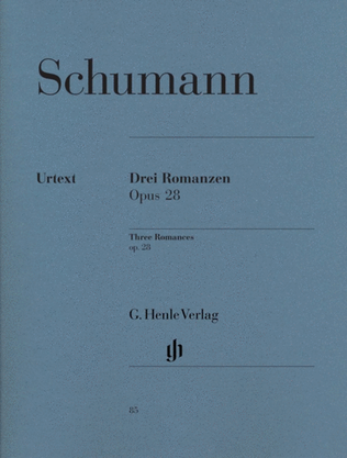 Schumann - 3 Romances Op 28 Piano Urtext