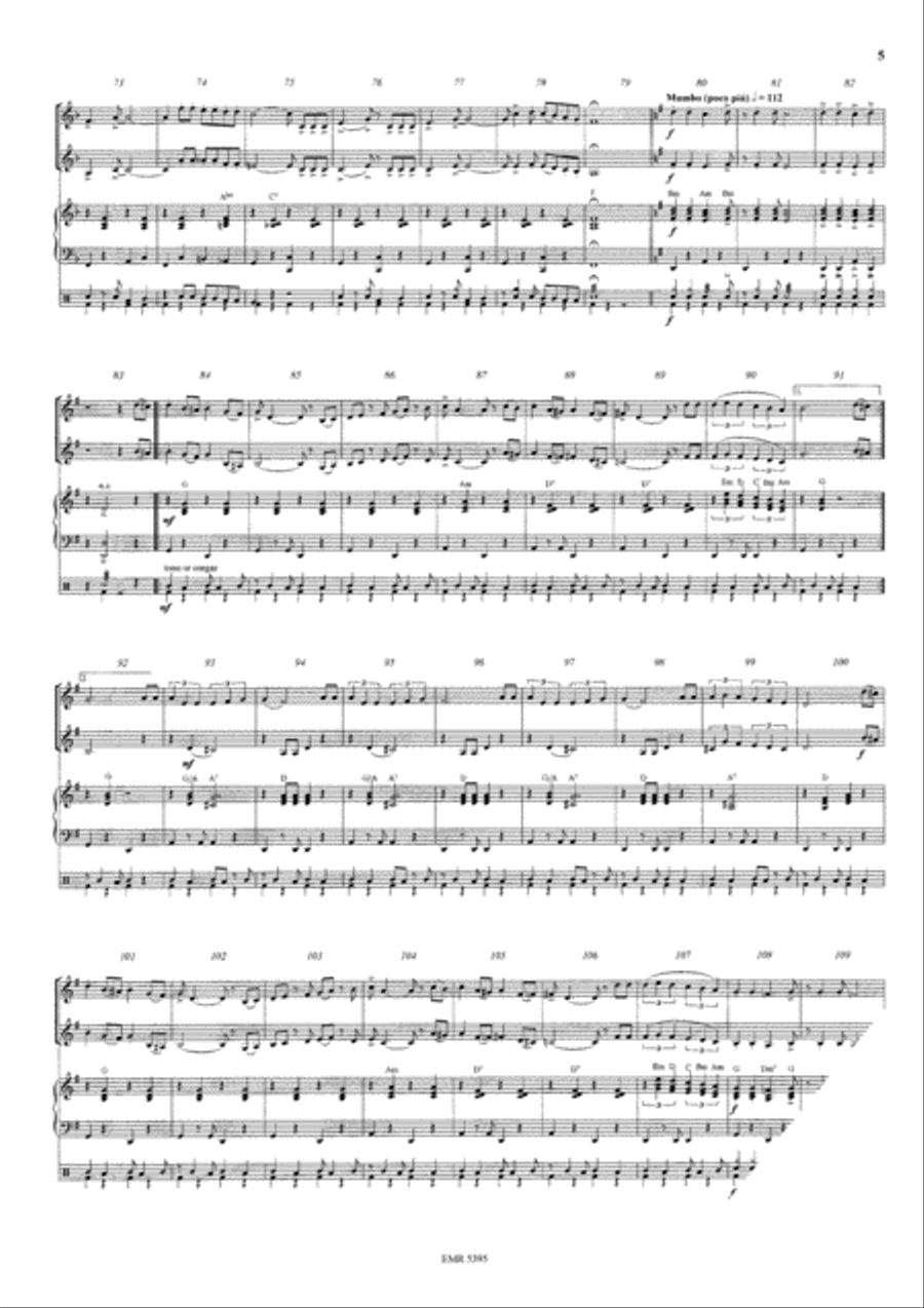 Latin Fever Woodwind Ensemble scores gallery preview page 5