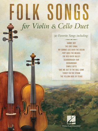 Book cover for Folk Songs for Violin and Cello Duet