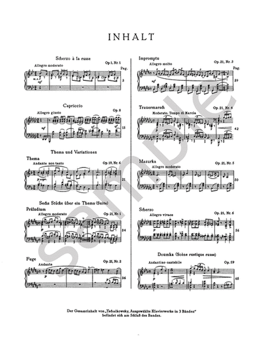 Selected Piano Works -- Op. 8 & Pieces from Opp. 1, 19, 21, 59