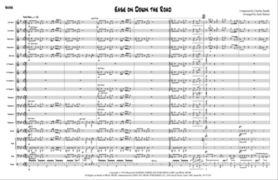 Ease On Down The Road Jazz Ensemble scores gallery preview page 2