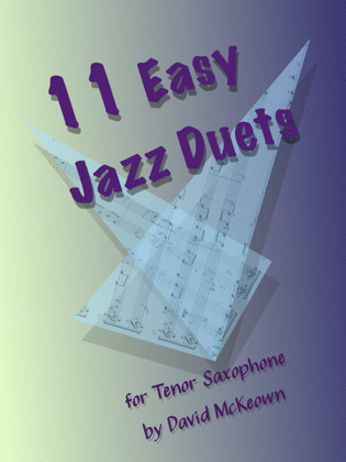 Book cover for 11 Easy Jazz Duets for Tenor Saxophone