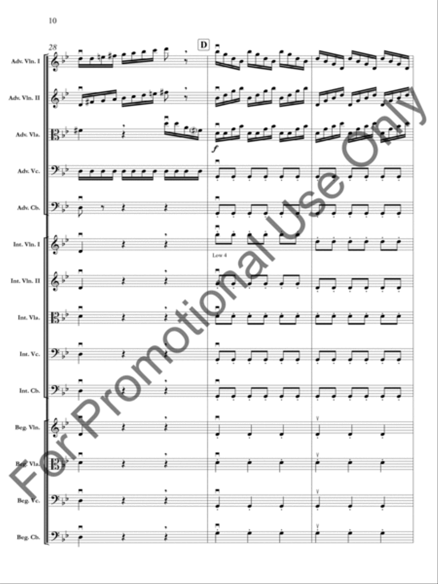 The Four Seasons: Summer: Presto, 3rd movement Orchestra scores gallery preview page 11