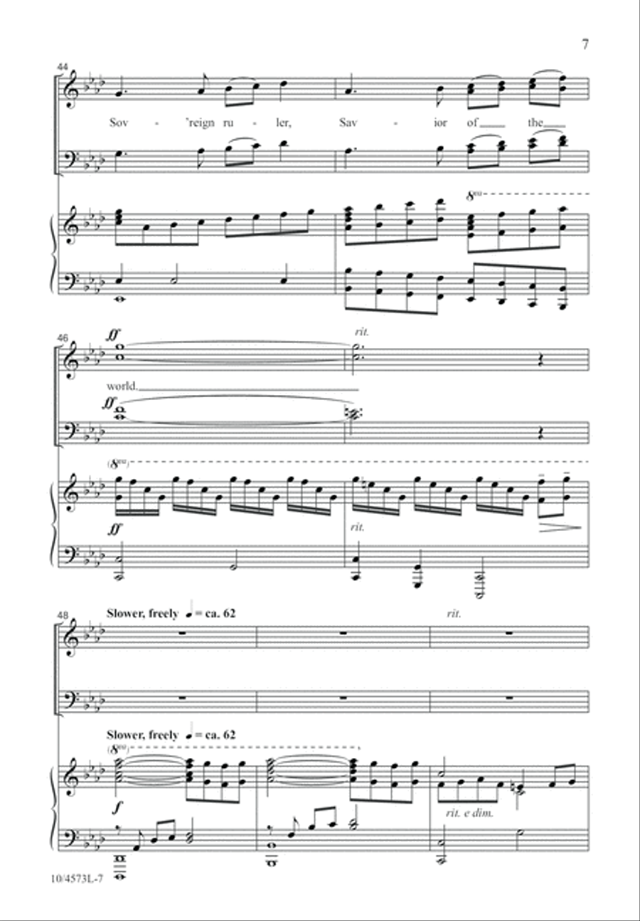 He Who Made the Starry Skies 4-Part scores gallery preview page 7