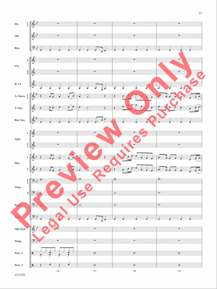 Rocky on Broadway Rocky on Broadway Concert Band scores gallery preview page 28