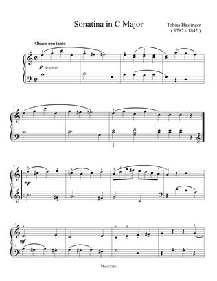 Haslinger Sonatina in C Major 1st movement
