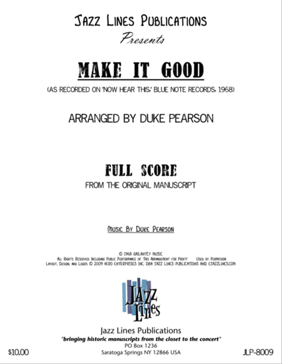 Make It Good Big Band scores gallery preview page 2