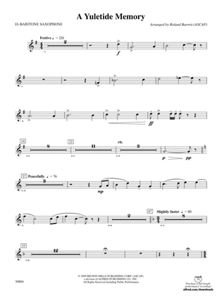 A Yuletide Memory: E-flat Baritone Saxophone