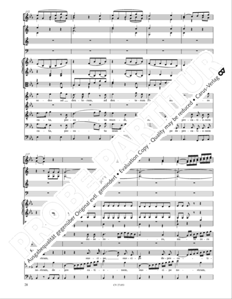 Creation Mass in A-major after Joseph Haydn (Schopfungsmesse in A nach Joseph Haydn) 4-Part scores gallery preview page 29