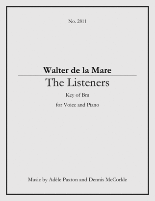 The Listeners - An Original Song Setting of Walter de la Mare's Poetry for VOICE and PIANO: Key Bm