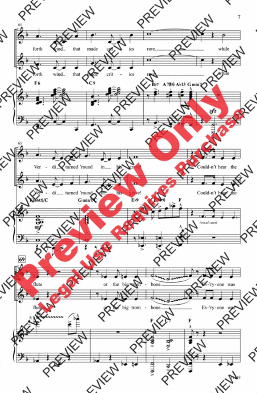 Johnny One Note 2-Part scores gallery preview page 7
