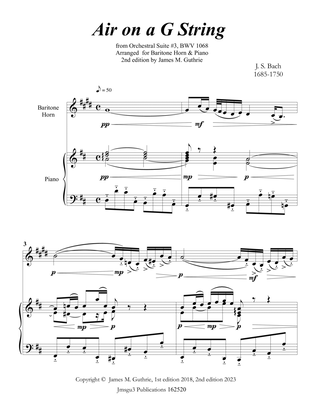Bach: Air on a G String for Baritone Horn & Piano