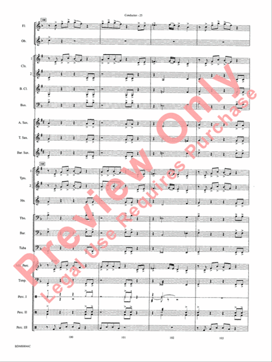 To Forge the New Frontier Concert Band scores gallery preview page 28