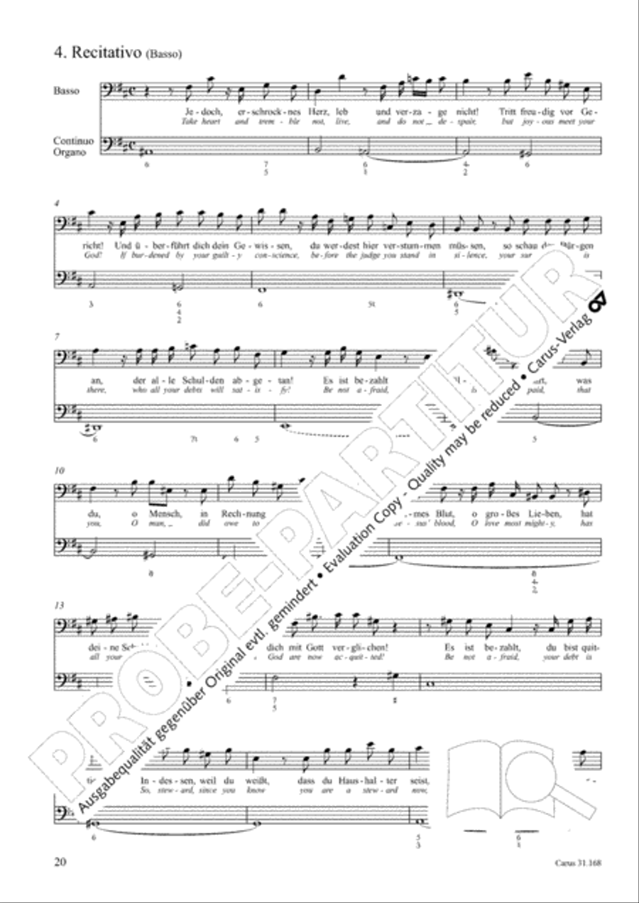 Day of reck'ning! Judgment day (Tue Rechnung! Donnerwort) 4-Part scores gallery preview page 21