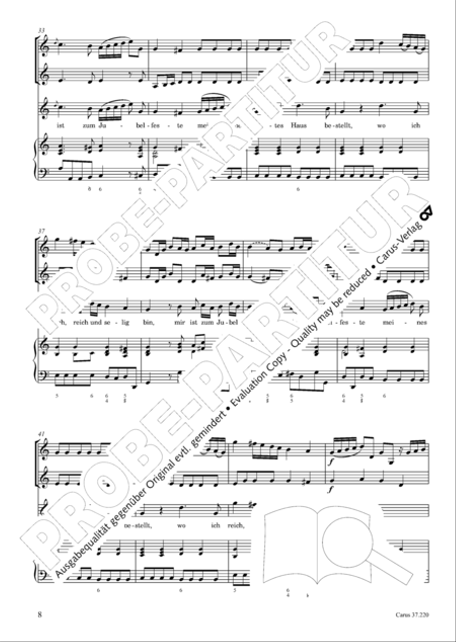 Fahre hin, du Lust der Welt Tenor Voice scores gallery preview page 10