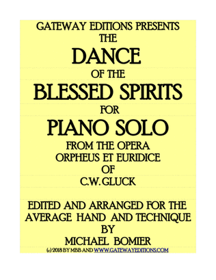 Dance of the Blessed Spirits for Piano Solo