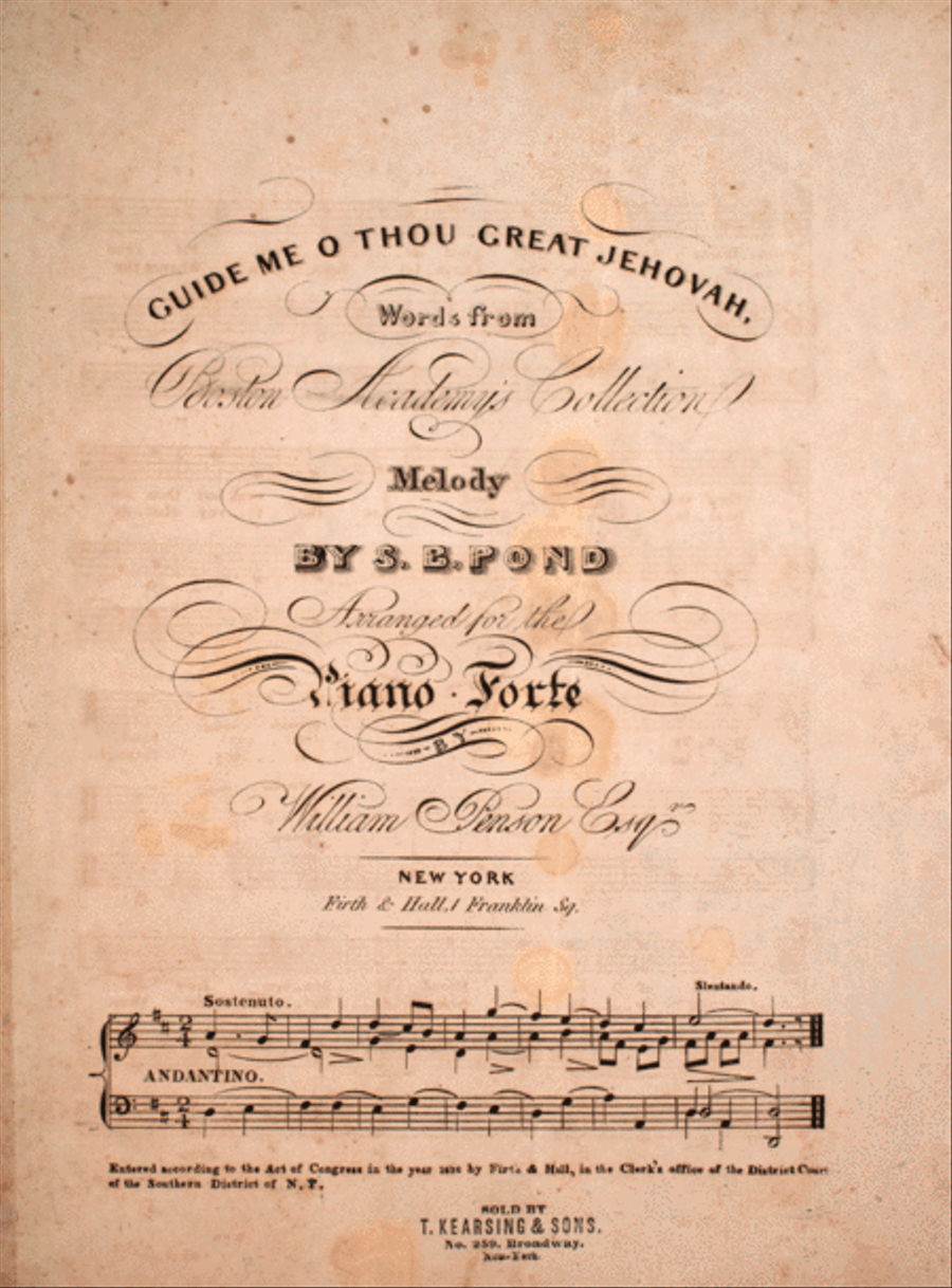 Guide Me O Thou Great Jehovah Voice scores gallery preview page 1