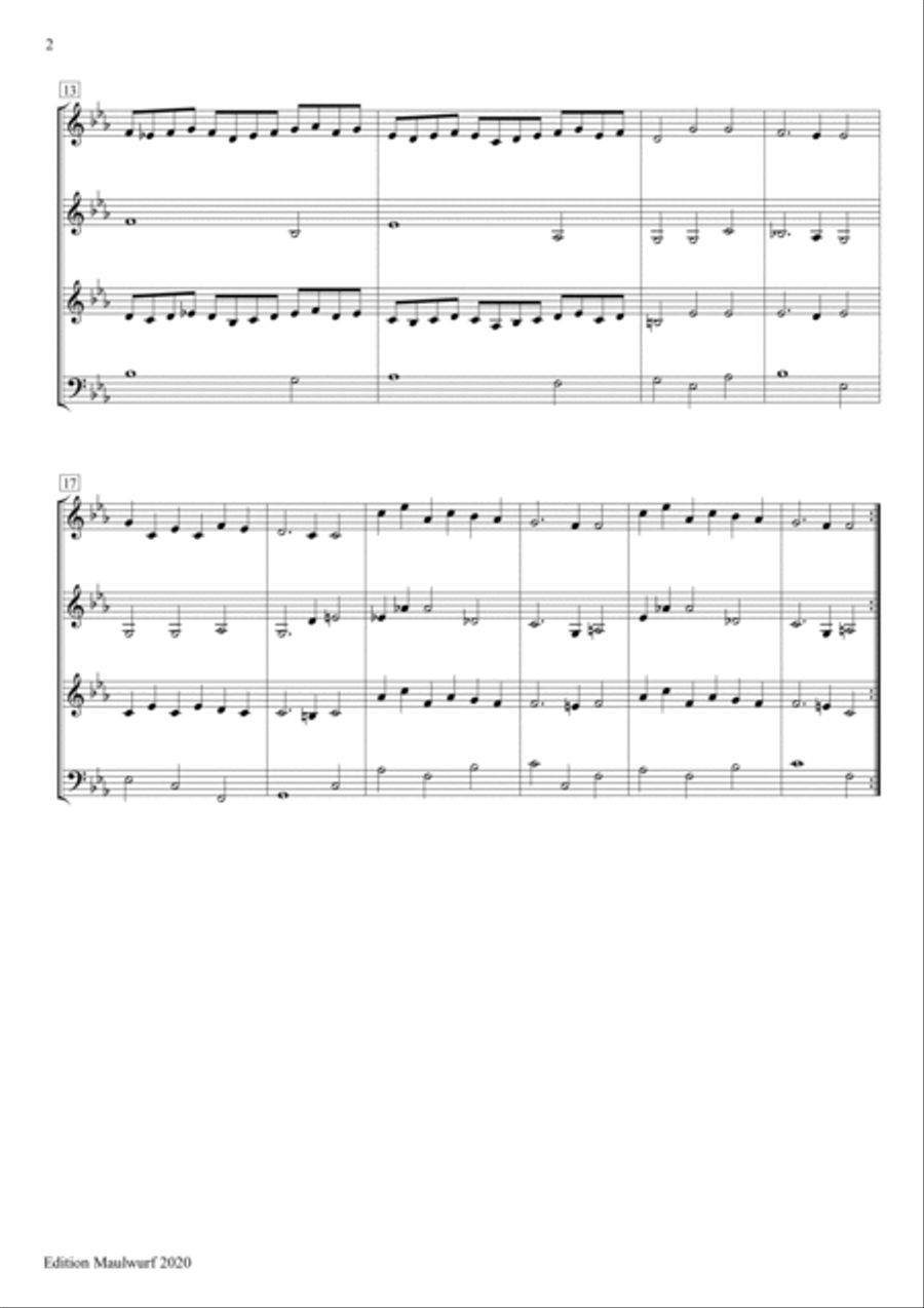 Sarabande Brass Quartet scores gallery preview page 2