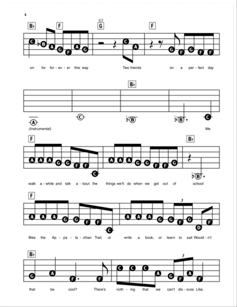 For Forever (from Dear Evan Hansen) Electronic Keyboard scores gallery preview page 3