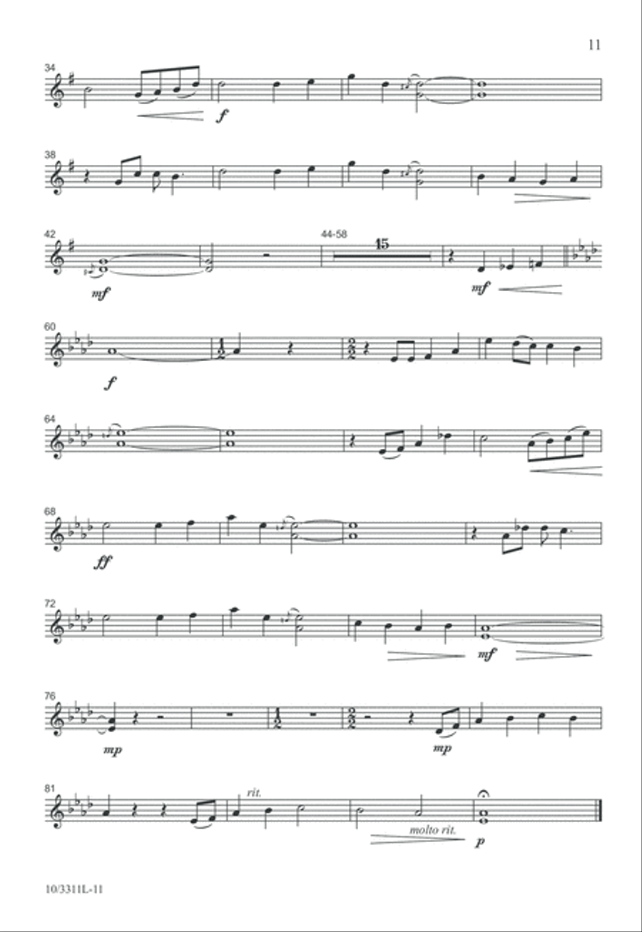 Down to the River to Pray 4-Part scores gallery preview page 11