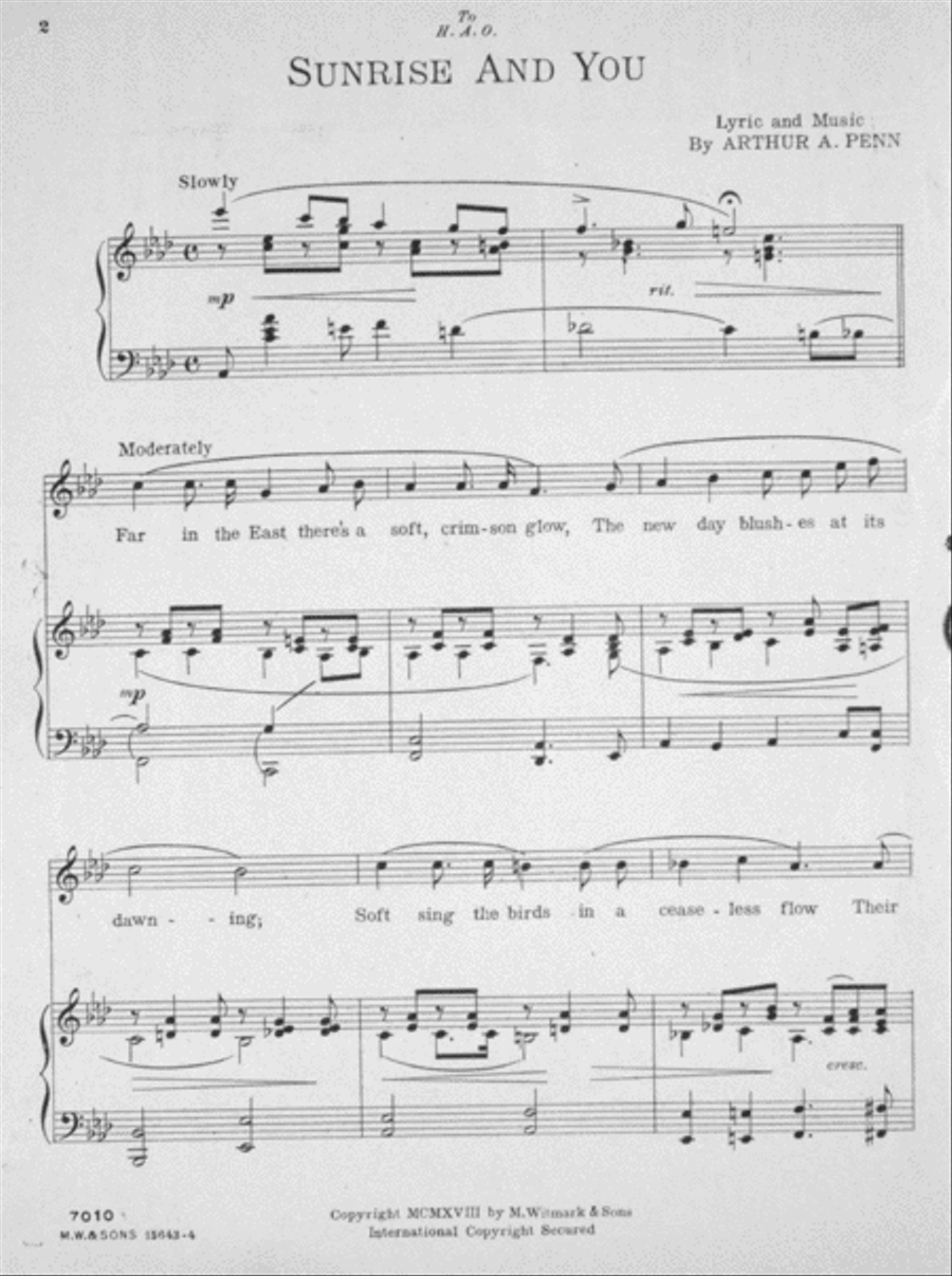 Sunrise and You. The Musical Theme of 