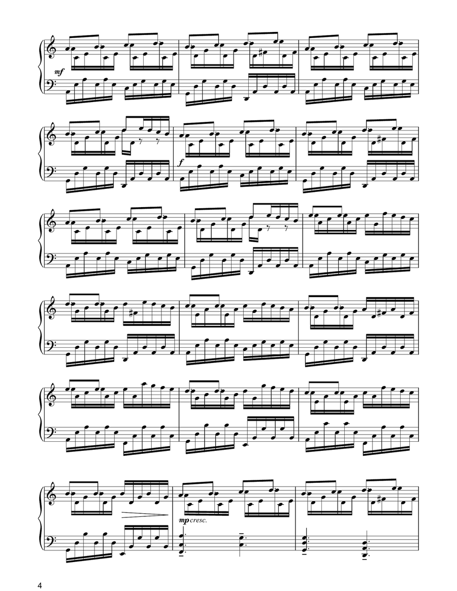 Divenire Piano Solo scores gallery preview page 4