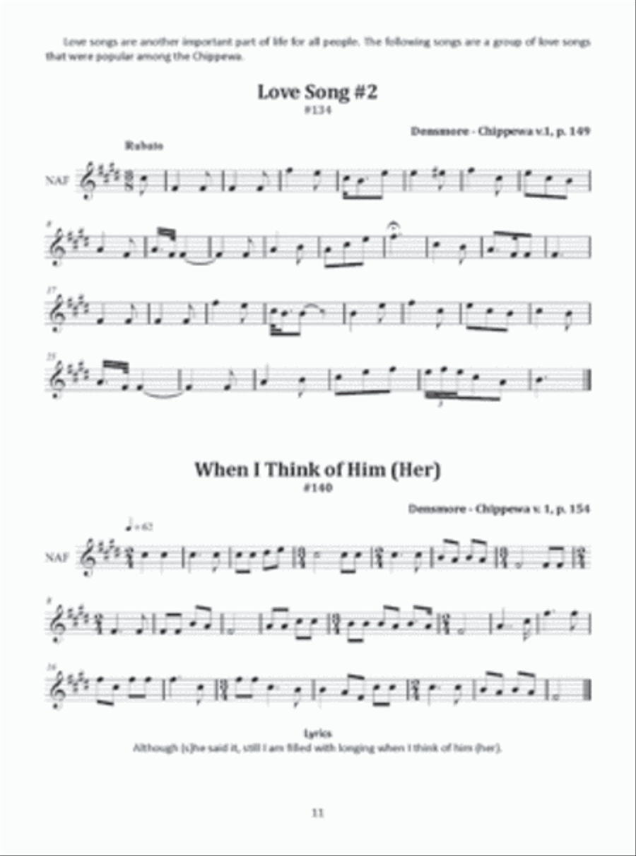 Songs of the Nations: American Indian Music Adapted for the Native American Flute Flute scores gallery preview page 2