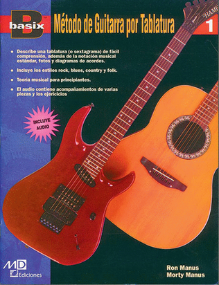 Book cover for Basix TAB Guitar Method, Book 1