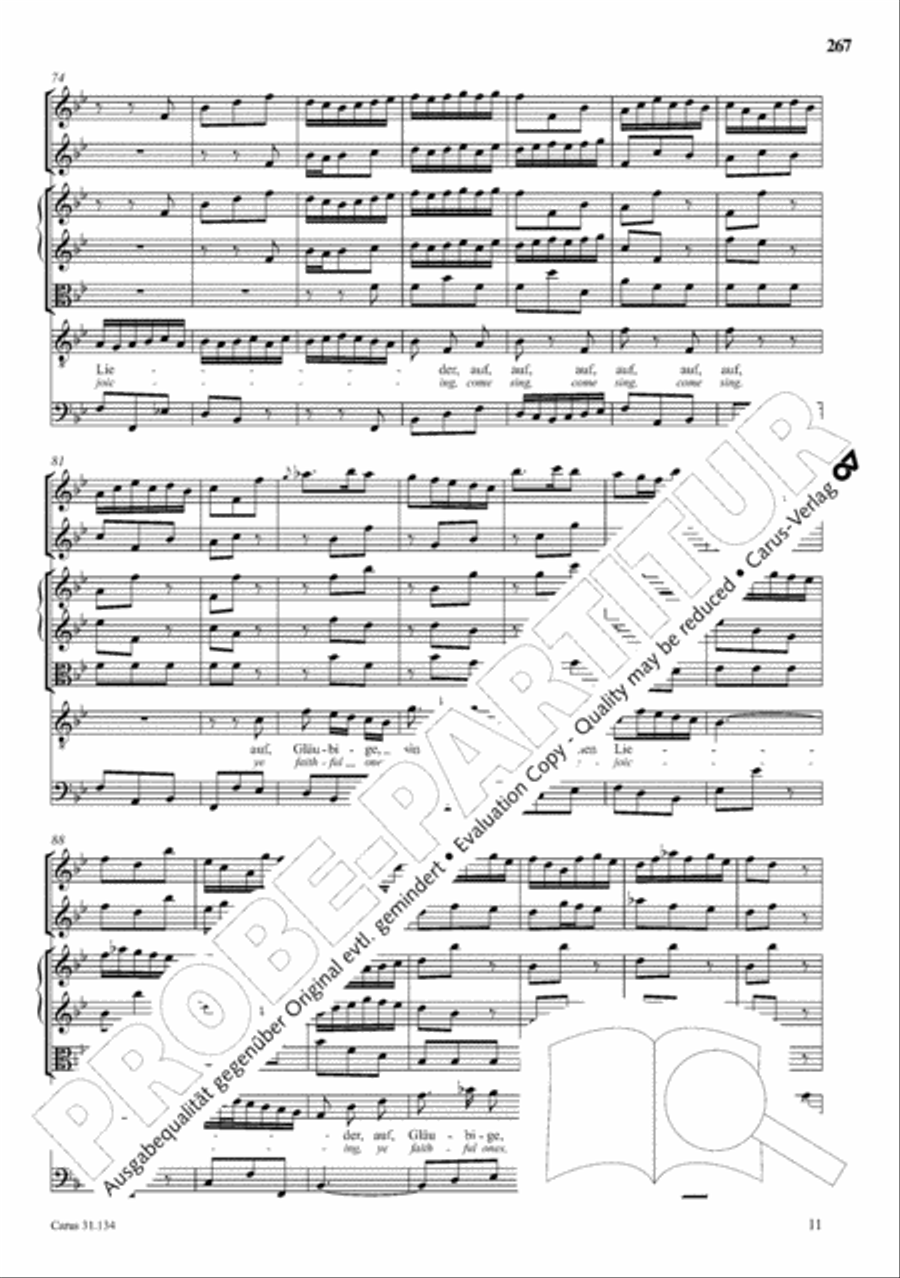 The Complete Sacred Vocal Works (Das geistliche Vokalwerk) Voice scores gallery preview page 268