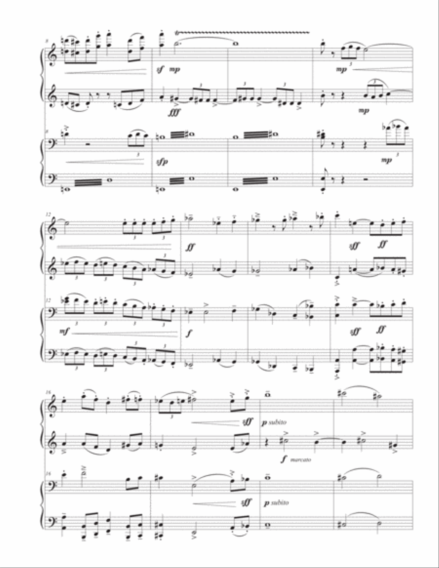 Beowulf: A Classical Melodrama in Four Scenes for Chorus, Soiloists and Piano 4-Part scores gallery preview page 3