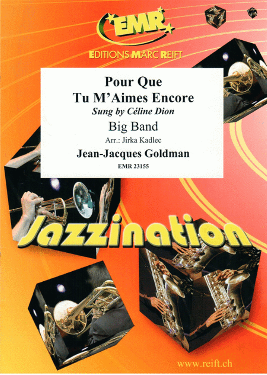 Pour Que Tu M'Aimes Encore Big Band scores gallery preview page 1