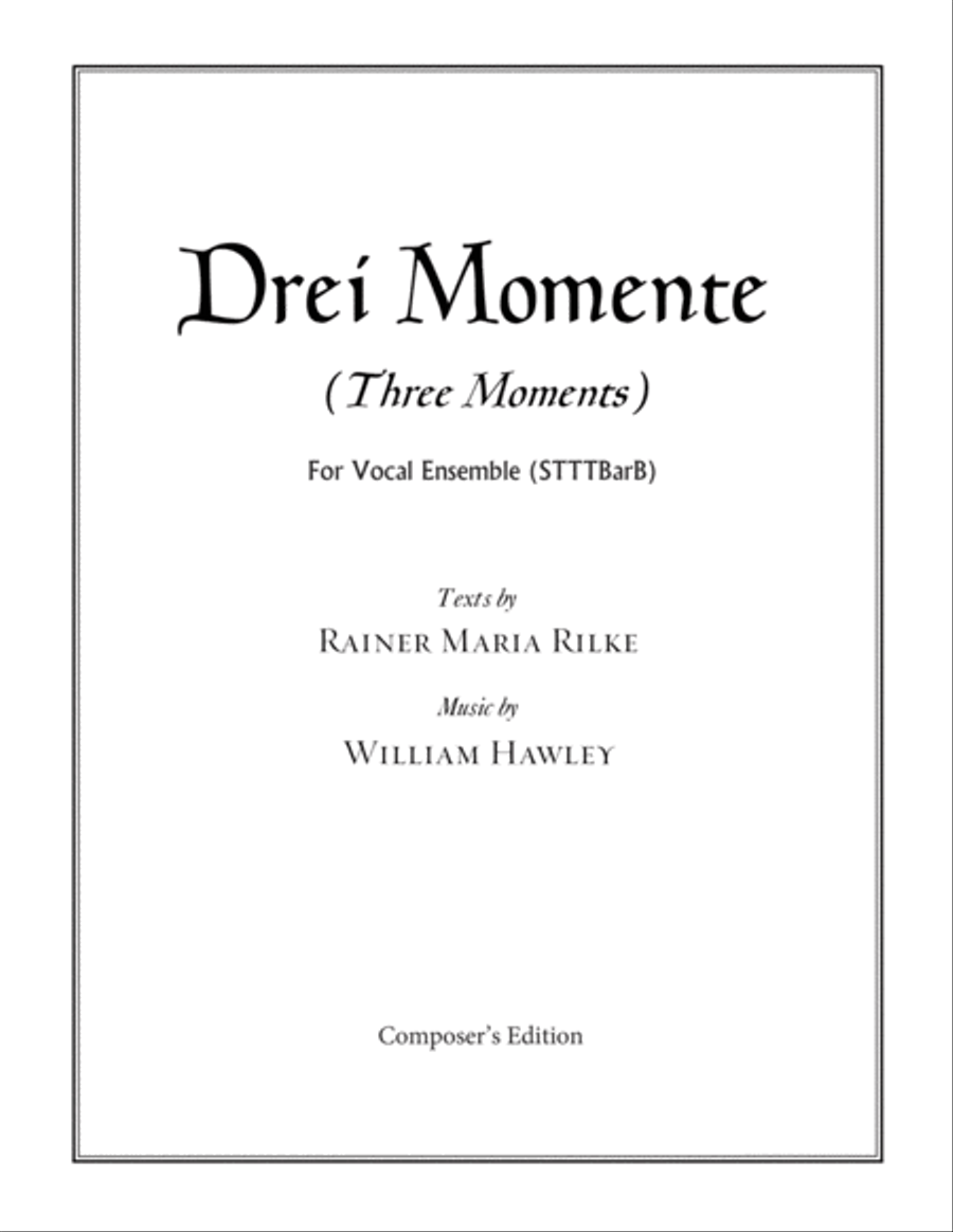 Drei Momente (Three Moments) STTTBarB Choir scores gallery preview page 1