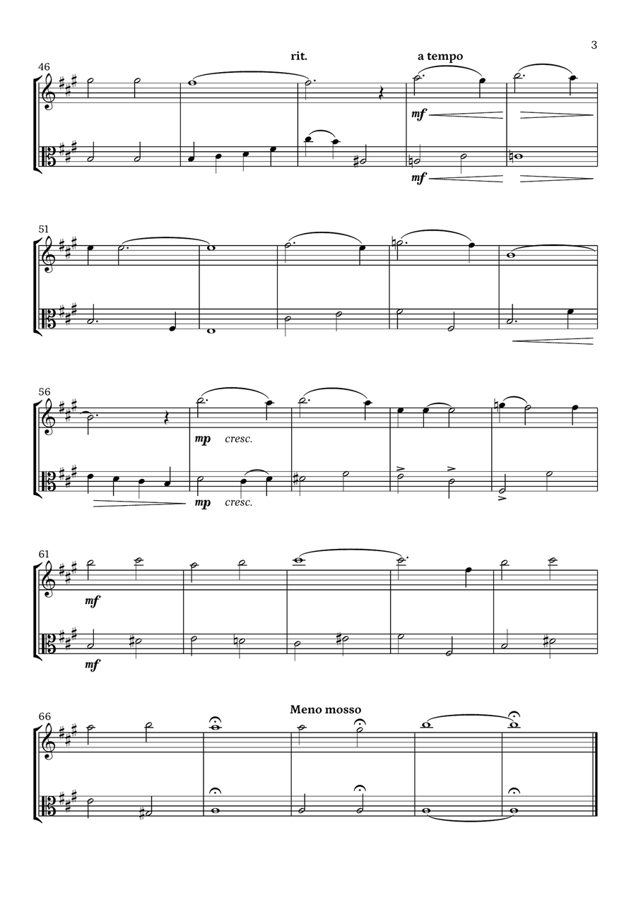 I'll Be Home For Christmas String Duet scores gallery preview page 3