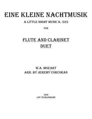 Book cover for Eine Kleine Nachtmusik for Flute and Clarinet
